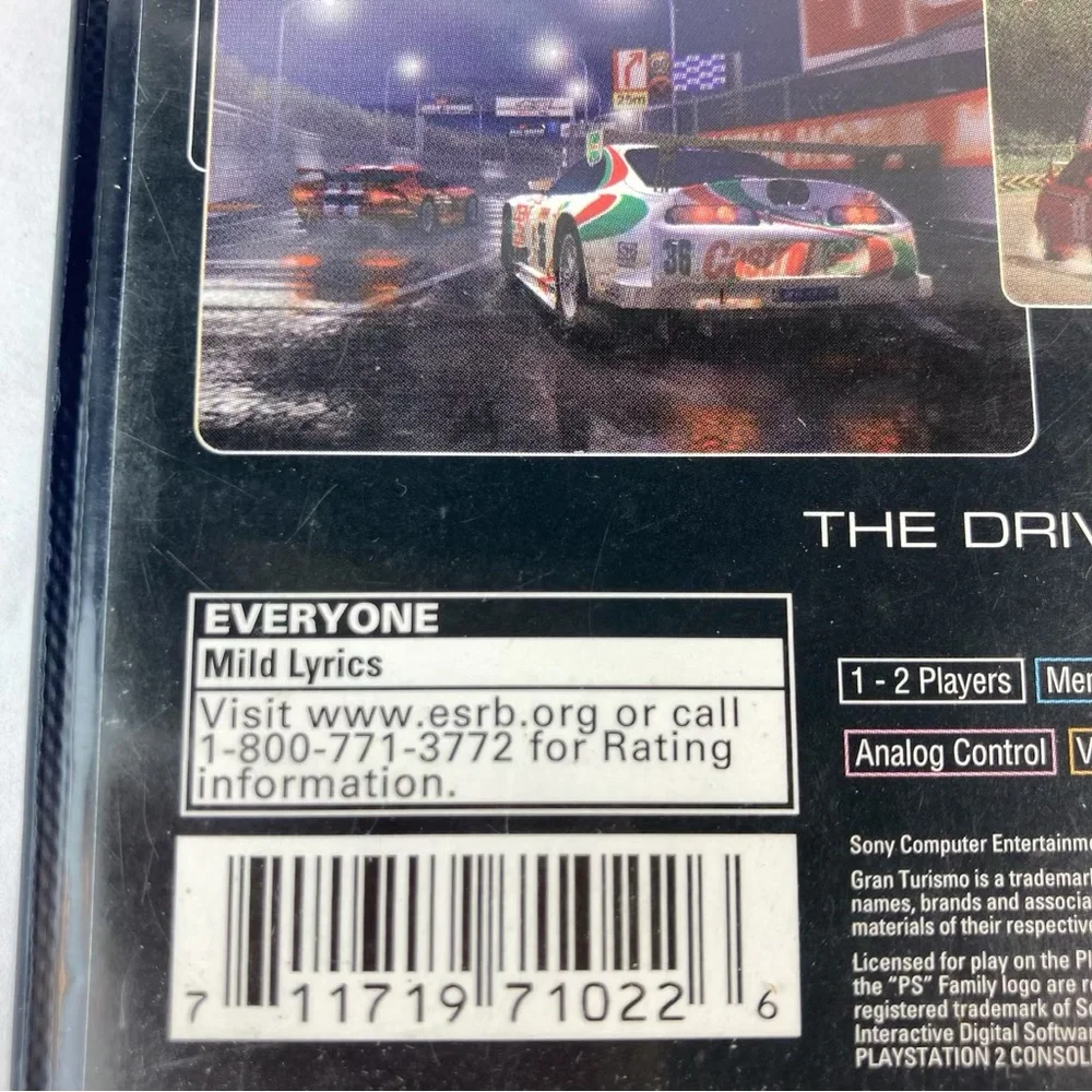PS2 Gran Turismo 3 A-Spec – Sony Playstation 2 Greatest Hits With Manual
